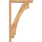 Ekena Millwork Imperial Block Smooth Bracket w/ Offset Brace, Western Red Cedar, 3 1/2"W x 16"D x 28"H BKT0402X16X28IMP05SWR - alternate 4